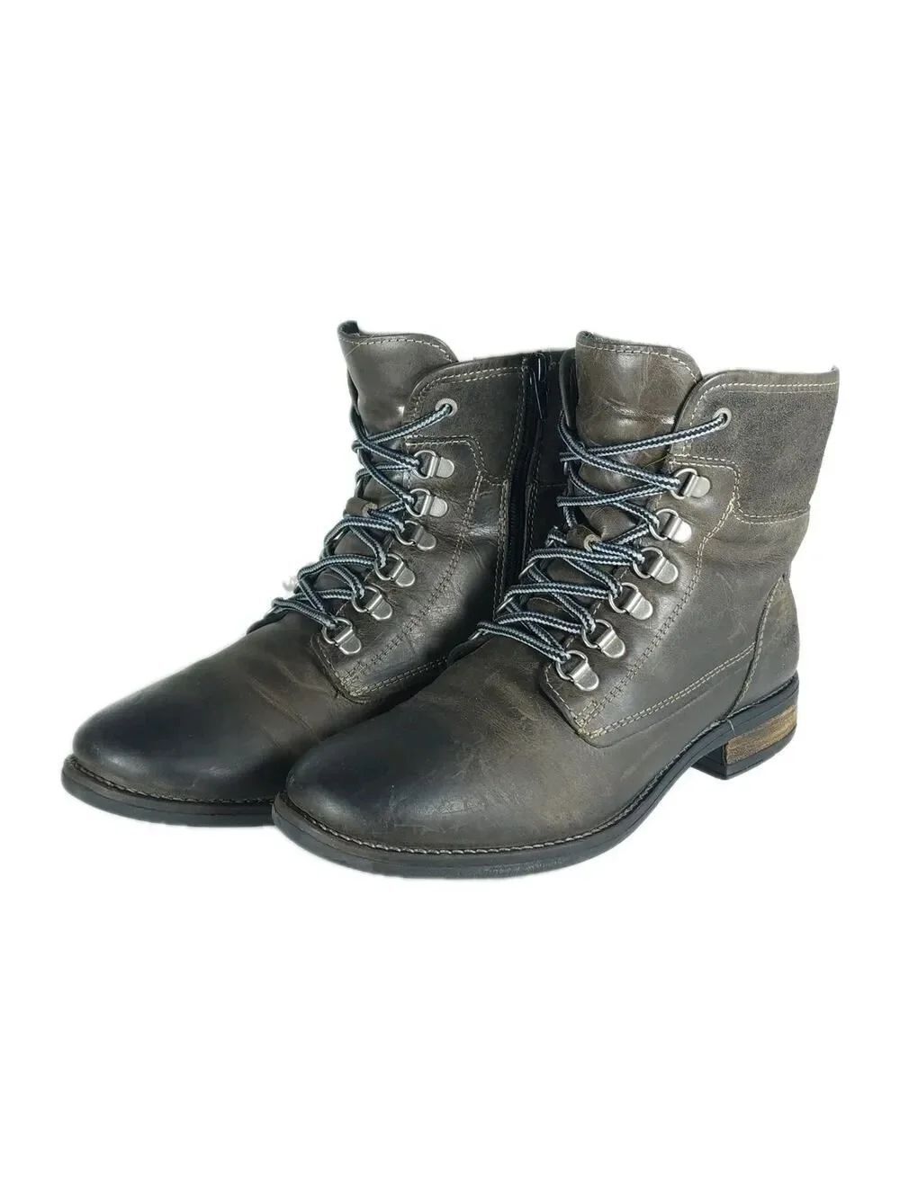 Taos Women’s Ranger US8-8,5 EU39 Brown Leather Distressed Moto Combat Boots